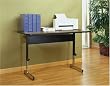 Adapta Desk 48-Inch in Black/Walnut Finish By Studio RTA Furniture
