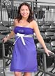 TCU - Two Toned Strapless Dress