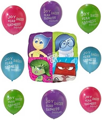 Inside Out Whole Range of Emotions Balloon Set ~ 9 pieces