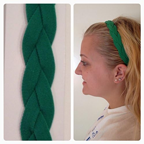 Fabulicious Dark Green Braided Headband© - NON SLIP Sports Headband