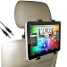 DBTech Car Headrest Mount Holder For HTC Flyer - Include 5 ft. 3.5mm AUX Cable