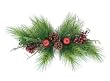 34" Mixed Long Needle Pine, Apple & Berry Christmas Swag