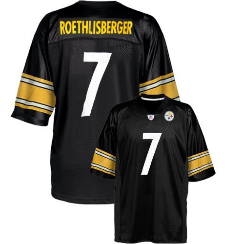 Ben Roethlisberger Youth Jersey: Reebok Black 