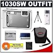 Olympus Stylus 1030SW 10.1MP Digital Camera with 3.6x Optical Wide Angle Zoom (Silver) + Spare Battery + Accessory Kit