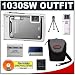 Olympus Stylus 1030SW 10.1MP Digital Camera with 3.6x Optical Wide Angle Zoom (Silver) + Spare Battery + Accessory Kit