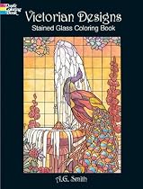 Victorian Designs Stained Glass Coloring Book