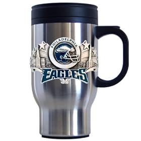 Siskiyou Sports Philadelphia Eagles 18 oz  NFL Stainless Steel Travel Mug