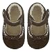 Pediped Isabella Brown Mary Janes with Sheepskin Lining