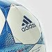 adidas Performance Finale 15 Capitano Soccer Ball, White/Bright Cyan/Bright Blue, 4
