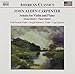 CARPENTER: Violin Sonata / String Quartet / Piano Quintet