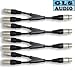 4 XLR F to Dual XLR M Y Cable Splitter GLS Audio