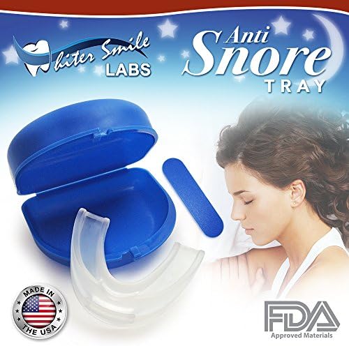 Ultimate Stop Snoring Mouth Guard -Made In USA BPA FREE- Teeth Night Guard Stops Teeth Grinding, TMJ Bruxism -Designed By Oral Surgeon- Best Stop Snore Device