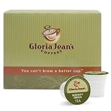 Gloria Jeans Coffees, K-Cup, Serenity Green Tea for Keurig Brewers, 24-Count Boxes (Pack of 2)