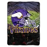 Minnesota Vikings NFL Royal Plush Raschel Blanket (Aggression Series) (60x80")