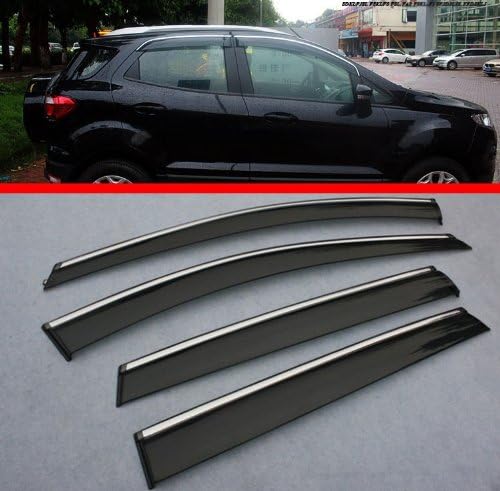 2013 2014 Hatch Window Door Vent Visor Rain Guard Wind Deflectors Fit For Ford EcoSport