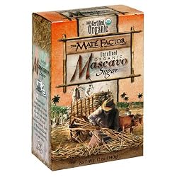 The Mate Factor Mascavo Sugar, Unrefined Organic, 12 Ounces (Pack of 6)