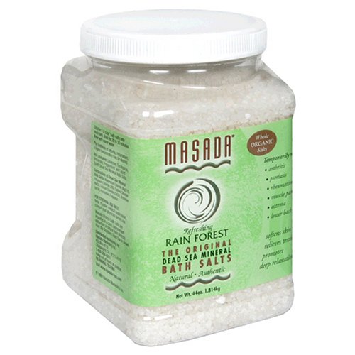Masada Bath Salts, Refreshing Rain Forest, Dead Sea Mineral, 64 oz (1.814 kg)