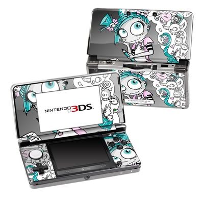 Killer Doodles Design Decorative Protector Skin Decal Sticker for Nintendo 3DS Portable Game Device