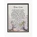 "True Love" Touching 8x10 Poem, Double-matted in White Over Dark Green and Enhanced with Watercolor Graphics.