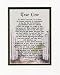 "True Love" Touching 8x10 Poem, Double-matted in White Over Dark Green and Enhanced with Watercolor Graphics.