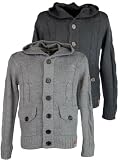 Mens Tokyo Laundry 'Idaho' Knitted Hoodie Cardigan Jumper