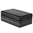 Handmade Black Lacquer Storage/Gift/Jewelry Box With Intricately Hand-etched Design (Thailand)