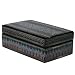 Handmade Black Lacquer Storage/Gift/Jewelry Box With Intricately Hand-etched Design (Thailand)
