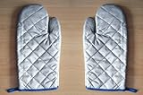 TOPFHANDSCHUH 1 Paar SILBER Grillhandschuh Küchenhandschuh Ofenhandschuh Backhandschuh