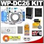 Canon WP-DC26 Waterproof Underwater Housing Case with Battery & Charger + WW-DC1 Weights + Accessory Kit for PowerShot SD880 IS Digital Camera