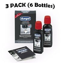 Durgol swiss 0291 espresso decalcifier 3 Pack (6 Bottles) LOW SHIPPING