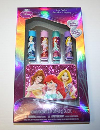 Disney Princess Fruit Flavor Lip Balm Set with Case