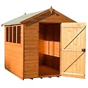 2.44m x 1.83m (8' x 6') Premium Quality Apex Wooden Shed