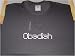 I Love Obadiah - Ladies Short Sleeve Gildan g640l Rhinestone Shirt