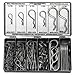 Precision Brand 12915 150 Piece Hitch Pin Clip Assortment, Spring Steel, Plastic Compartment Box is Easy to Store