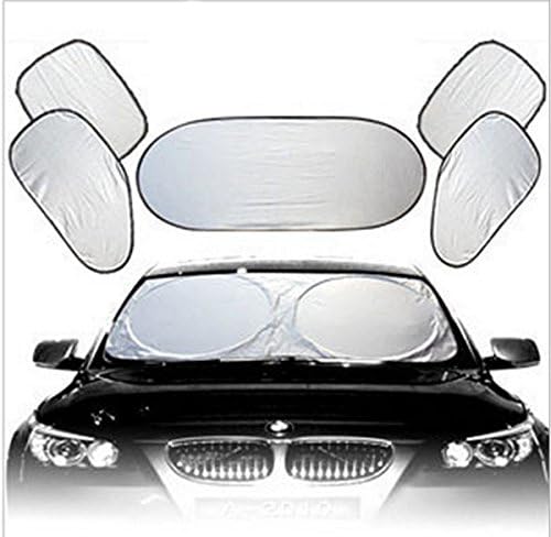 LashaBell Side Window Sunshades car Sunshade Shade Windshield water Proof silver cloth 6pcs