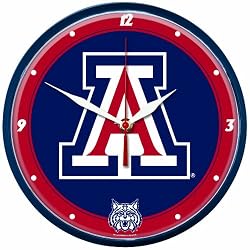 NCAA Arizona Wildcats Round Clock