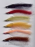 Clouser Minnow Flies - of 6