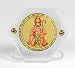 Eknoor Car Dashboard Idol- Goldplated Hexa- Hanuman ji with japa mala (prayer beads) RS.350.00