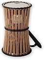 Remo 8" Francis Awe Rope Tuned Iyailu Talking Drum, West African Fabric