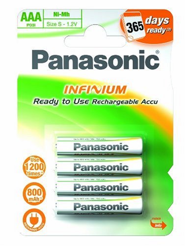 Panasonic Akku P03I AAA 800 mAh NiMH Infinium 4er Blister, Mikro Erfahrungen günstig Panasonic Akku