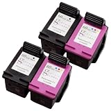 Sophia Global Remanufactured Ink Cartridge Replacement for HP 60XL (2 Black, 2 Color)
