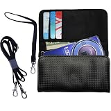 Pearl White Purse Handbag Case for Samsung HMX-U20 Digital Camcorder with both a hand and shoulder loop option - a unique Gomadic design - Lifetime Warranty