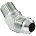 EATON Aeroquip 2023-6-8S 45 Degree Male Elbow, JIC 37° & NPT End Types, Carbon Steel, 1/2 JIC(m) x 3/8 NPT(m) End Size, 1/2" Tube OD, 3/8" Male Pipe Size