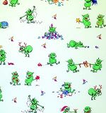 Eigenschaften / Transparentpapier Weihnachtstrolle bunt/grün