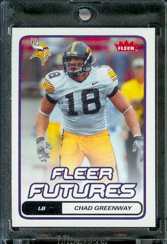2006 Fleer Chad Greenway Minnesota Vikings Football Rookie Card #116 - Mint Condition- Shipped In Protective Screwdown Case!