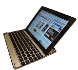 Aluminum Wireless Bluetooth Keyboard Case for Apple iPad 2 & 3