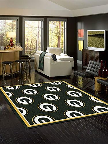 Milliken NFL Team Repeat Green Bay Packers 5'4" x 7'8" Rectangle Rug