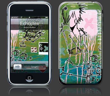 Apple iPhone Premium Vinyl Skin - Echoplex(GelaSkins Brand) Made in Canada