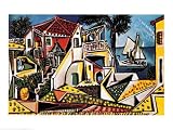 Mediterranean Landscape Art Poster Print by Pablo Picasso, 32x24