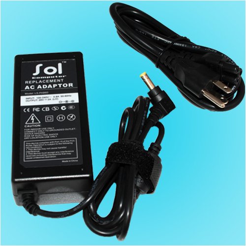 SOL COMPUTER 40W Heavy-Duty AC Adapter for Lenovo 45K220, 45K2209, 55Y9361, 55Y9370, Ideapad 40W